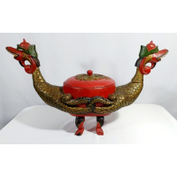 Chinees hout gesneden bruidsdoos 